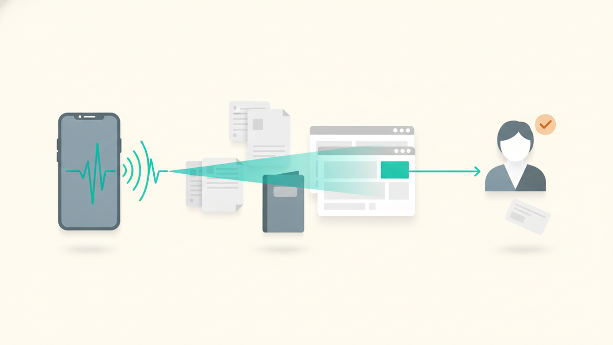 A caller's question is matched to approved documents and website pages before Relay answers