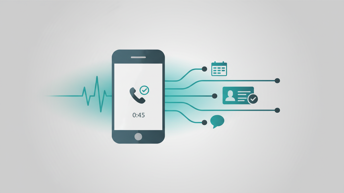 Every completed call flows into your tools